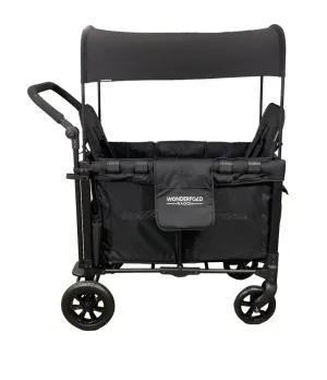 Wonderfold W2 Original Multifunctional Double Stroller Wagon, 2022, Black
