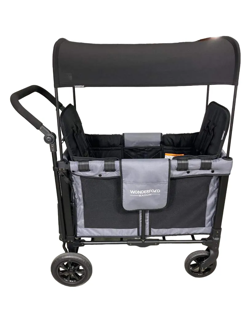 Wonderfold W2 Original Multifunctional Double Stroller Wagon, 2022, Grey