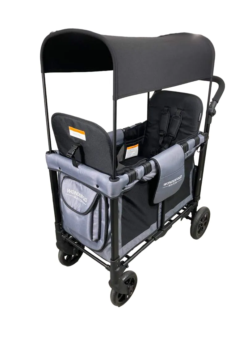 Wonderfold W2 Original Multifunctional Double Stroller Wagon, 2022, Grey