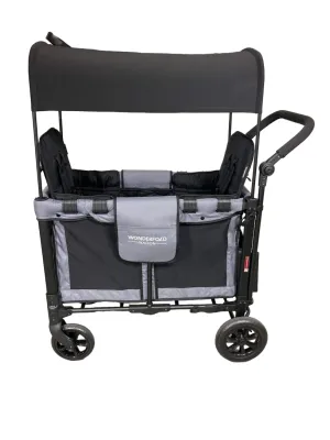 Wonderfold W2 Original Multifunctional Double Stroller Wagon, 2022, Grey