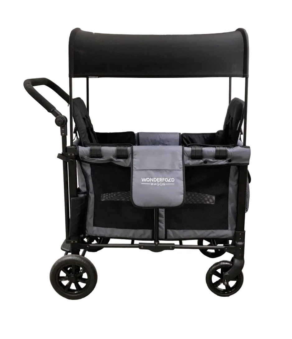 Wonderfold W2 Original Multifunctional Double Stroller Wagon, 2022, Grey