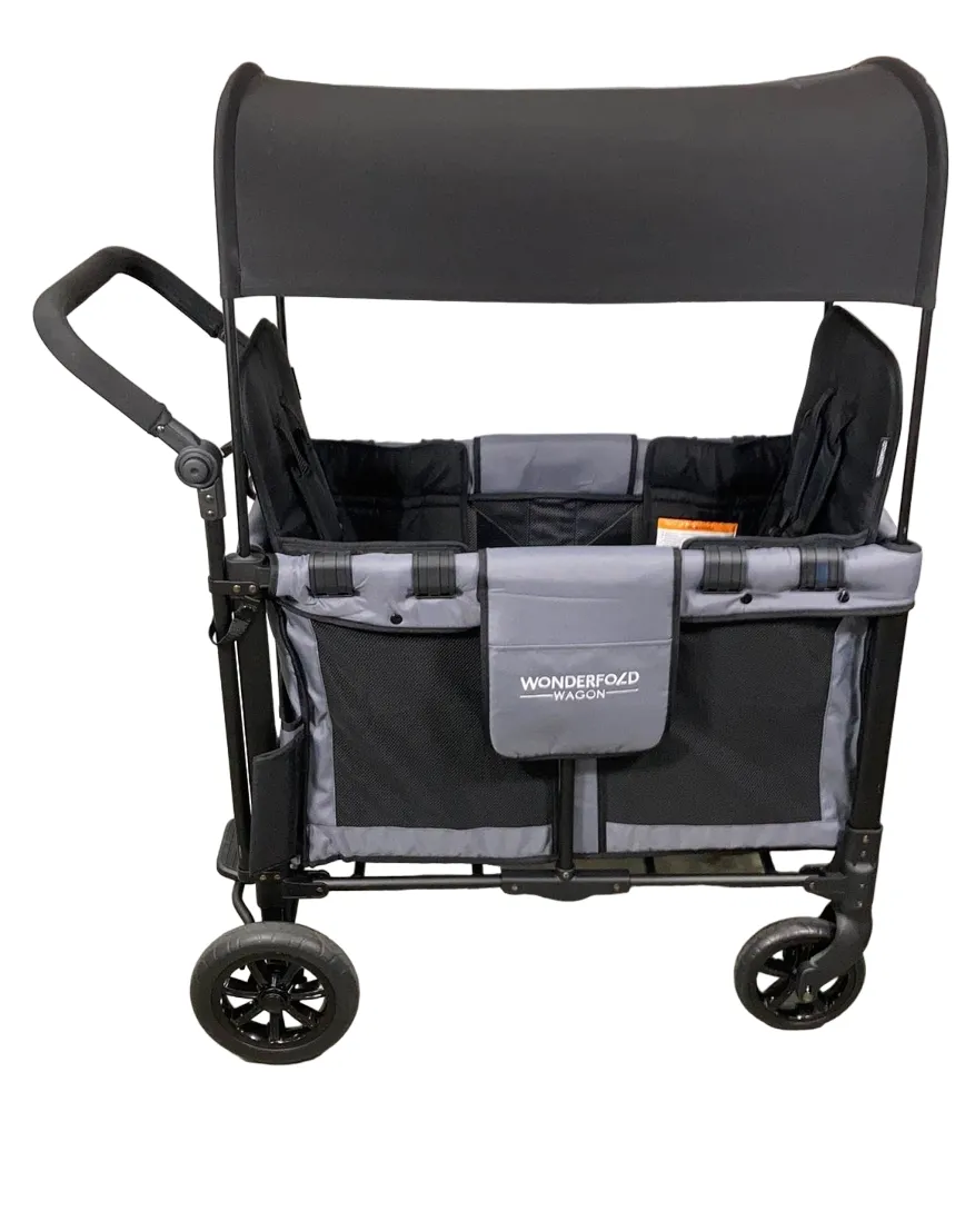 Wonderfold W2 Original Multifunctional Double Stroller Wagon, 2022, Grey