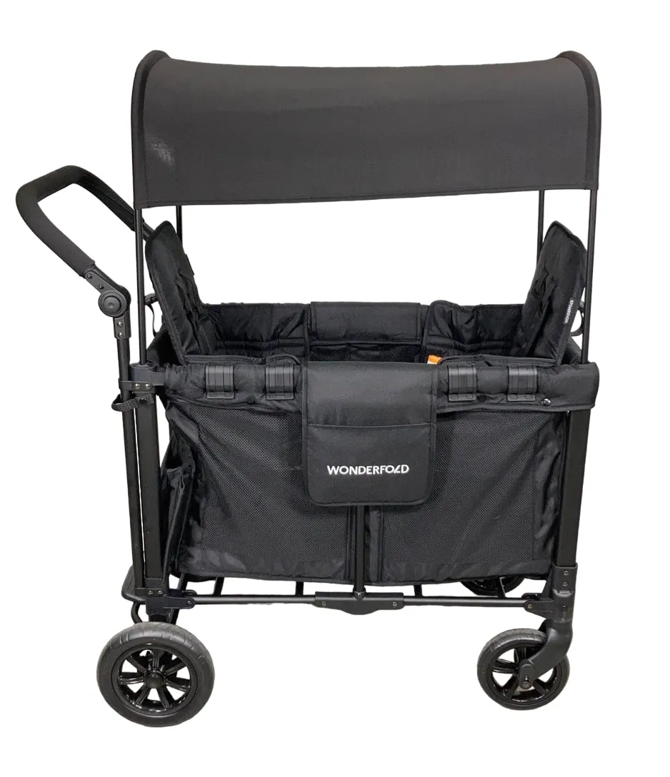 Wonderfold W2 Original Multifunctional Double Stroller Wagon, 2023, Black