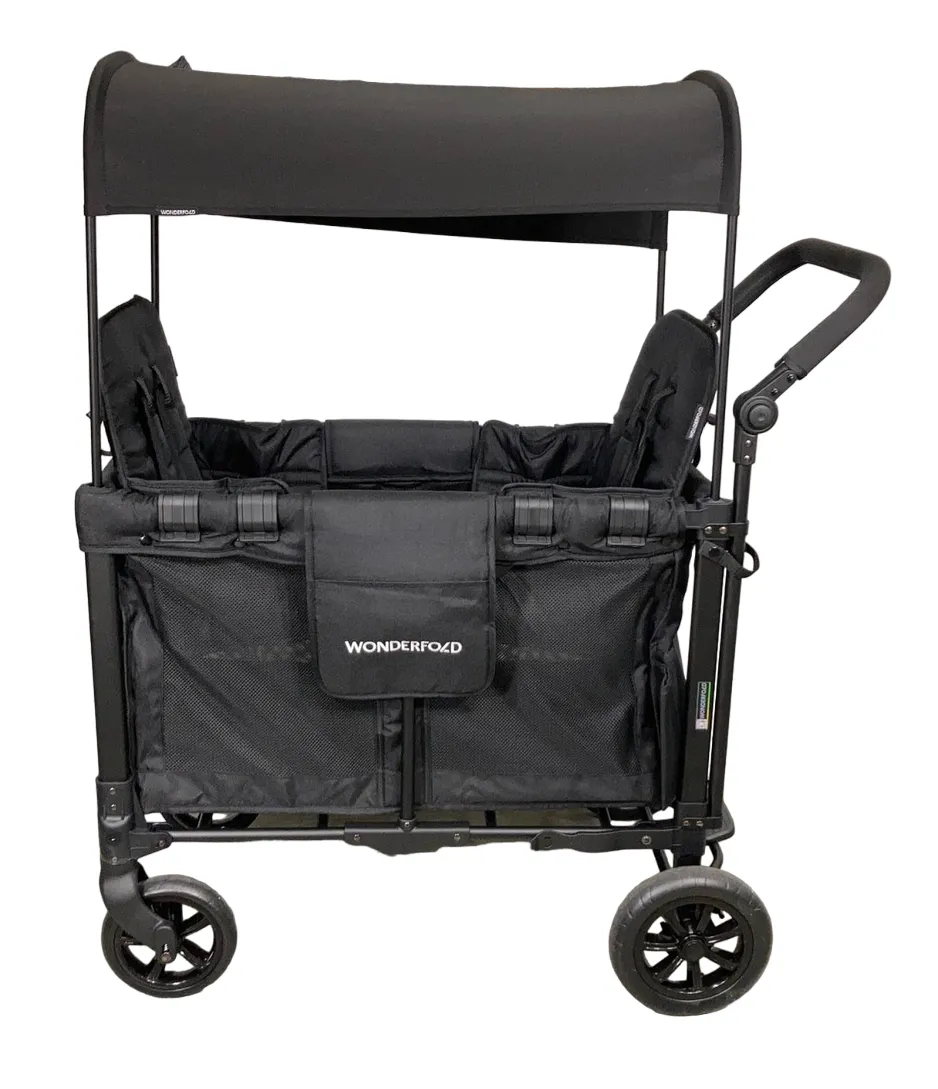 Wonderfold W2 Original Multifunctional Double Stroller Wagon, 2023, Black