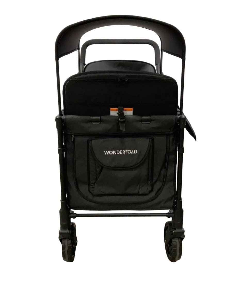 Wonderfold W4 Elite Stroller Wagon, 2023, Volcanic Black