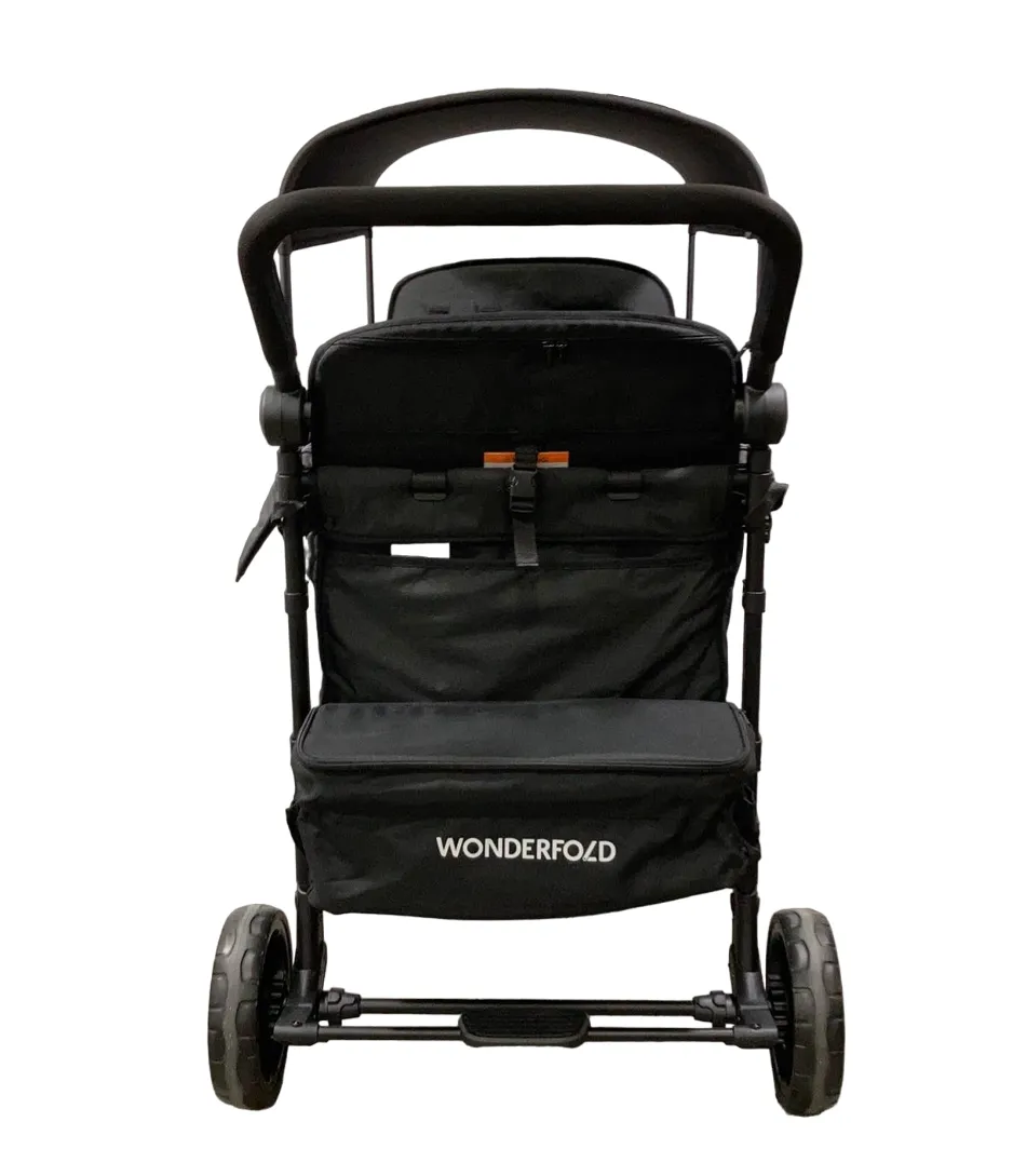 Wonderfold W4 Elite Stroller Wagon, 2023, Volcanic Black