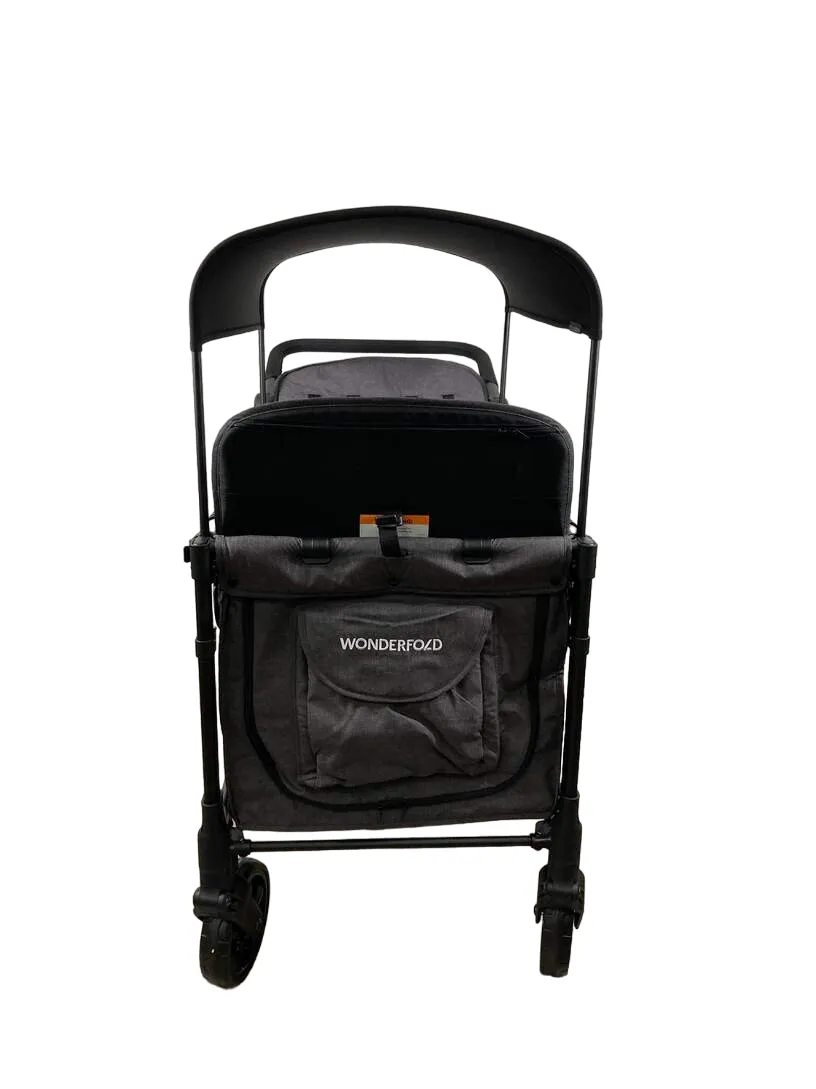 Wonderfold W4 Elite Stroller Wagon, Charcoal Gray, 2023