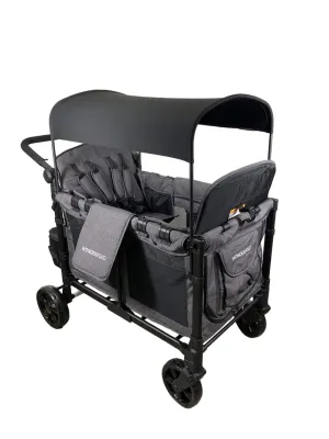 Wonderfold W4 Elite Stroller Wagon, Charcoal Gray, 2023