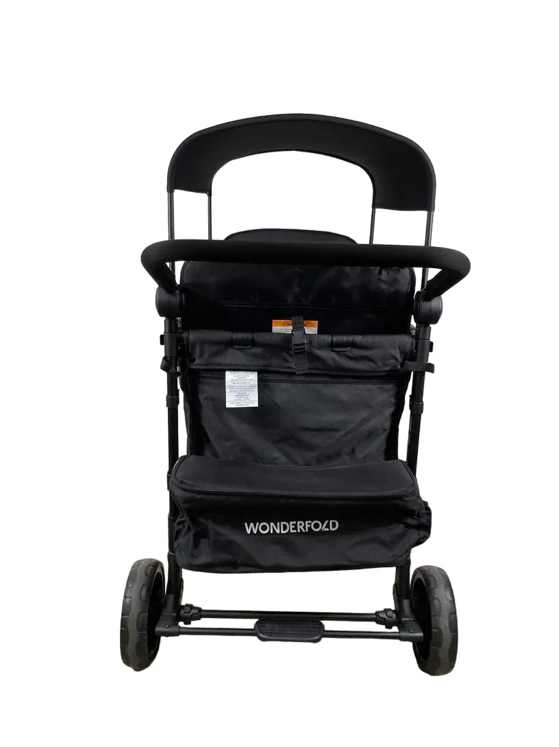 Wonderfold W4 Elite Stroller Wagon, Volcanic Black, 2023