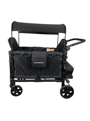 Wonderfold W4 Elite Stroller Wagon, Volcanic Black, 2023