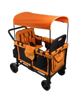 Wonderfold W4 Multifunctional Quad Stroller Wagon, 2021, Sunset Orange