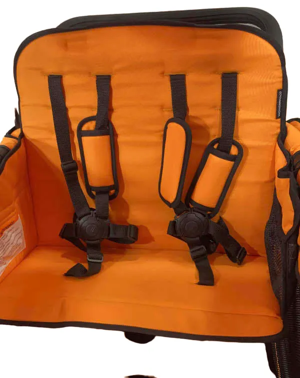Wonderfold W4 Multifunctional Quad Stroller Wagon, 2021, Sunset Orange