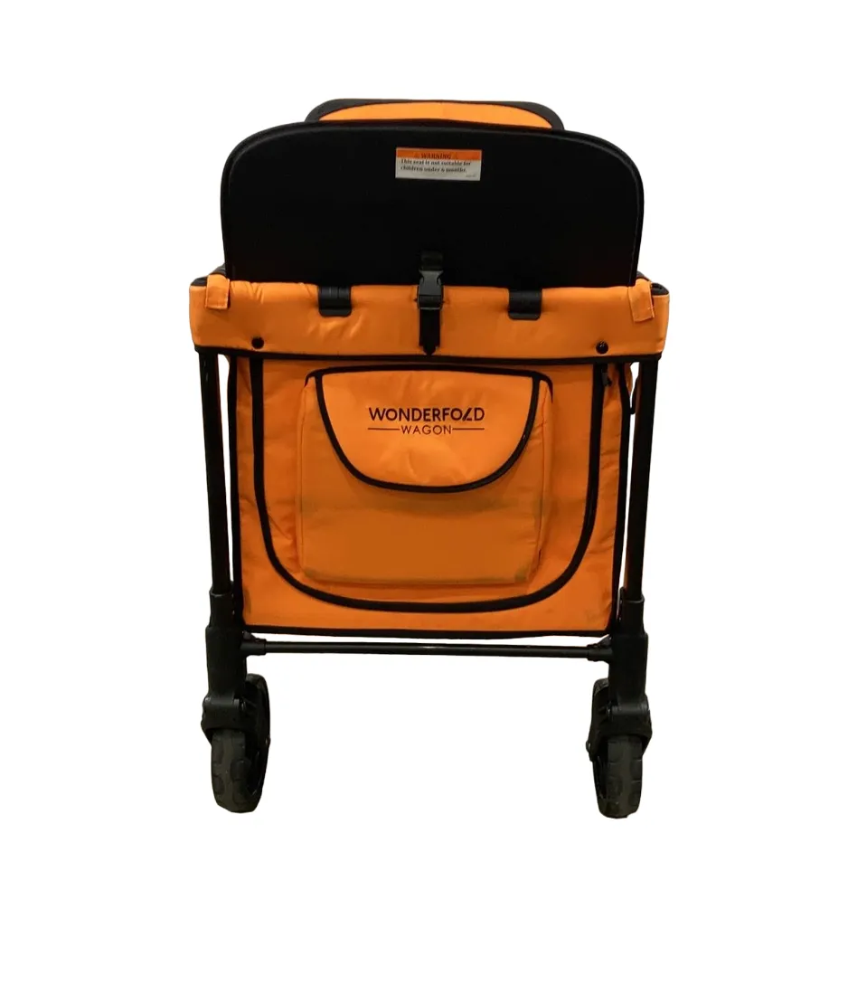 Wonderfold W4 Multifunctional Quad Stroller Wagon, 2021, Sunset Orange