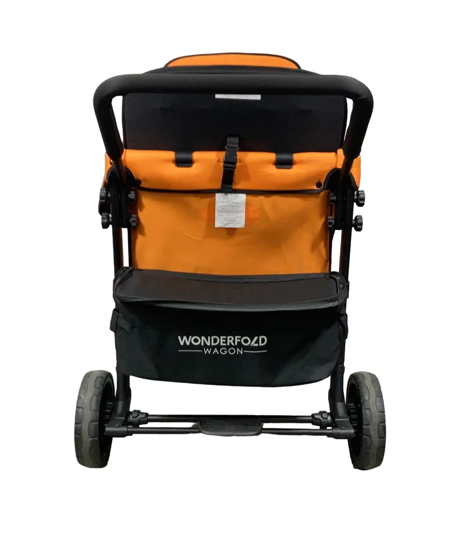 Wonderfold W4 Multifunctional Quad Stroller Wagon, 2021, Sunset Orange