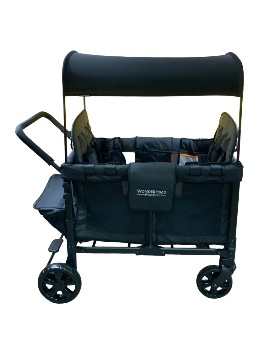 Wonderfold W4 Multifunctional Quad Stroller Wagon, 2022, Volcanic Black