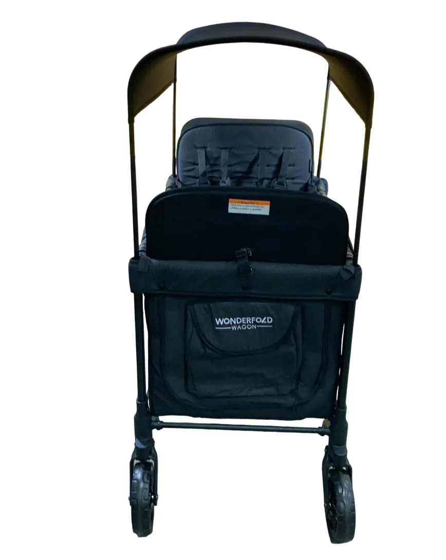 Wonderfold W4 Multifunctional Quad Stroller Wagon, 2022, Volcanic Black