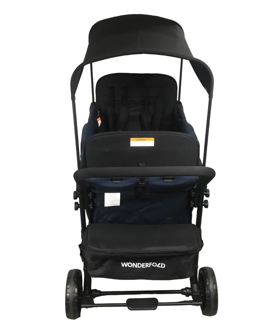 Wonderfold W4 Multifunctional Quad Stroller Wagon, 2023, Noble Navy