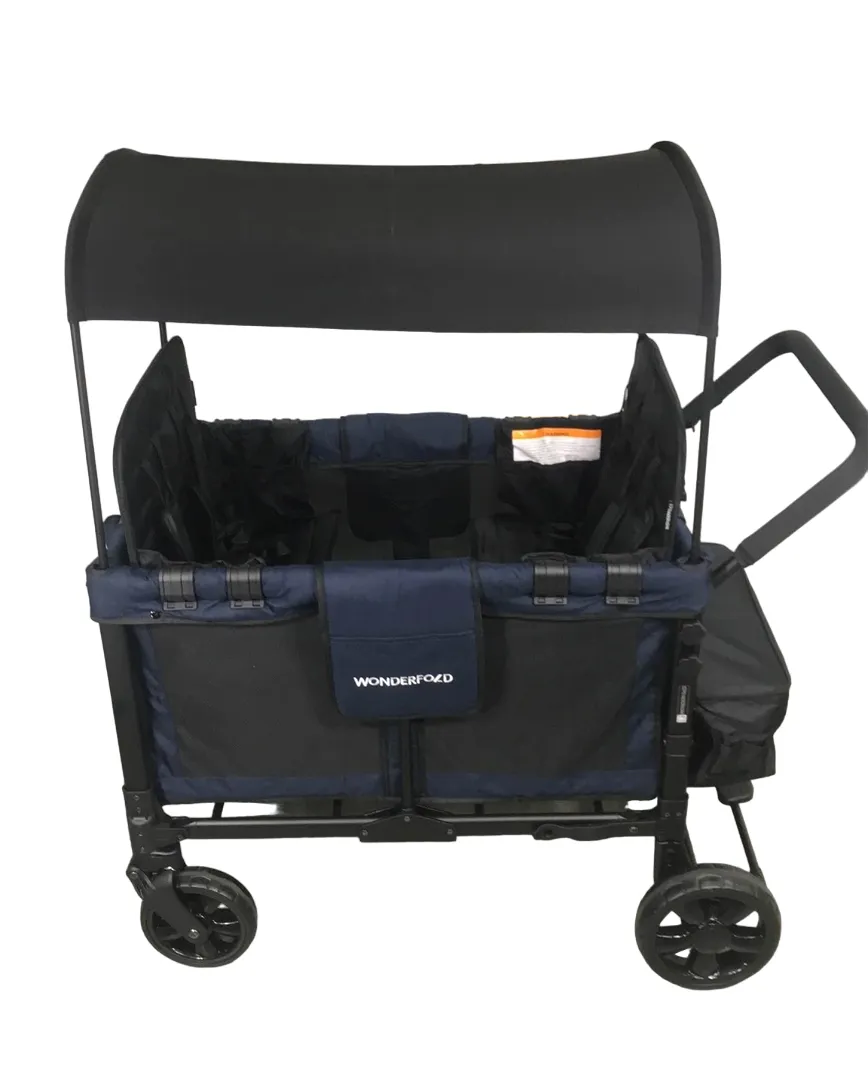 Wonderfold W4 Multifunctional Quad Stroller Wagon, 2023, Noble Navy