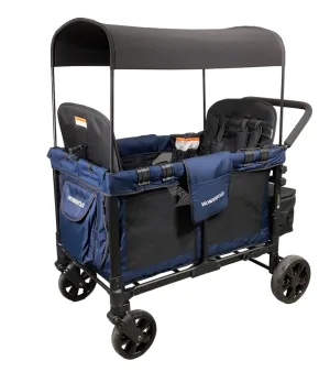 Wonderfold W4 Multifunctional Quad Stroller Wagon , 2023, Noble Navy