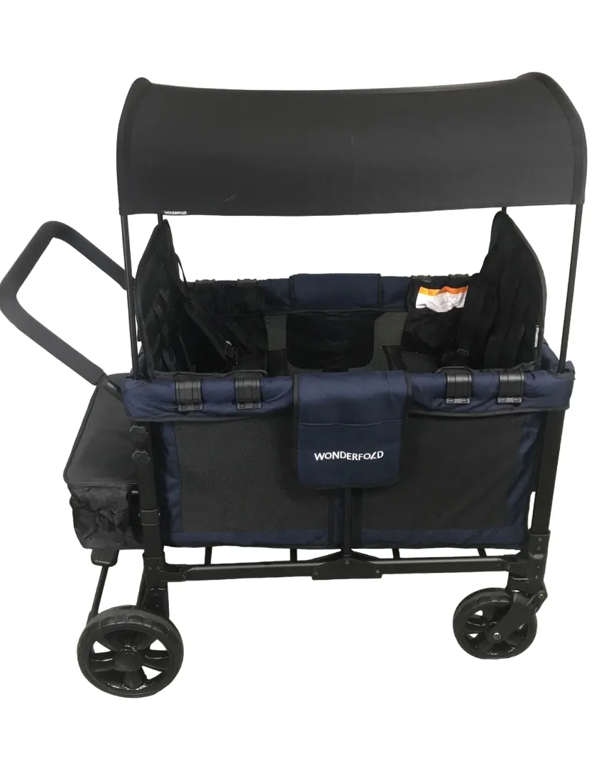 Wonderfold W4 Multifunctional Quad Stroller Wagon, 2023, Noble Navy