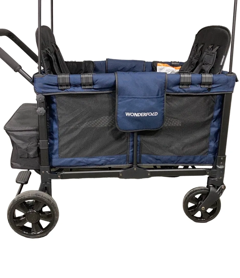 Wonderfold W4 Multifunctional Quad Stroller Wagon , 2023, Noble Navy
