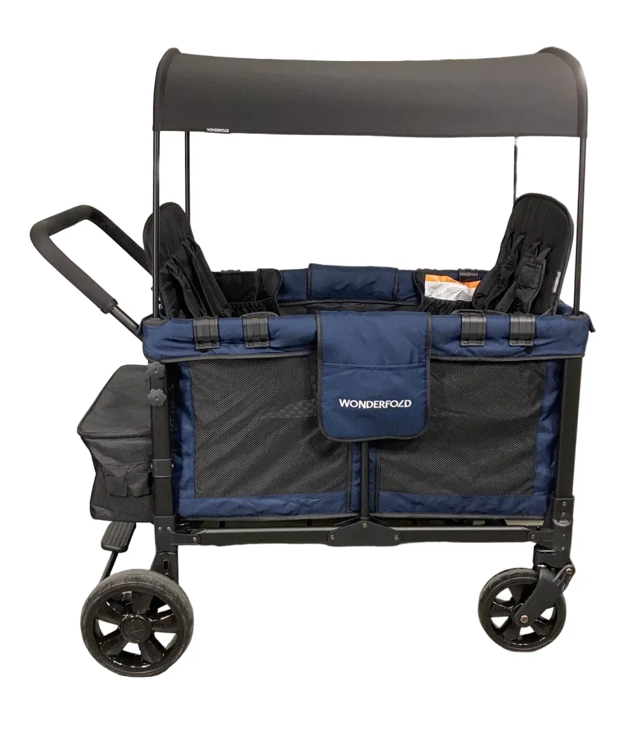 Wonderfold W4 Multifunctional Quad Stroller Wagon , 2023, Noble Navy