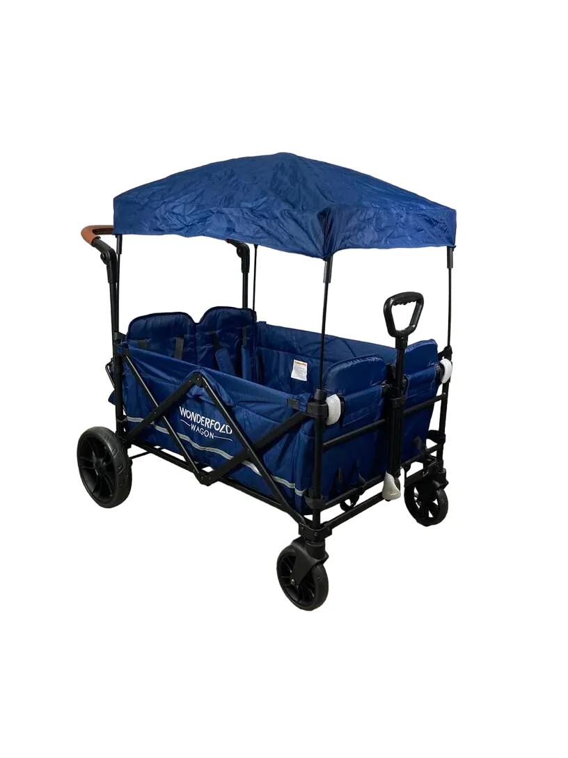 Wonderfold X4 Push & Pull Quad Stroller, 2022, Navy