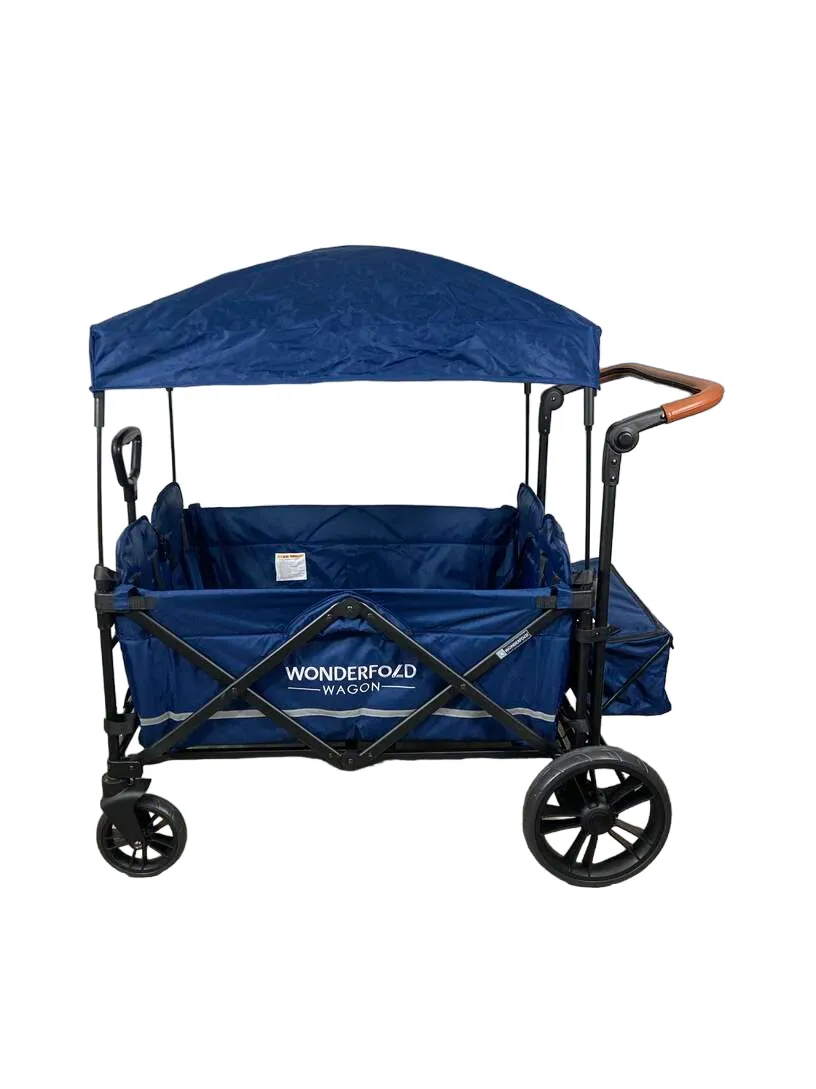 Wonderfold X4 Push & Pull Quad Stroller, 2022, Navy