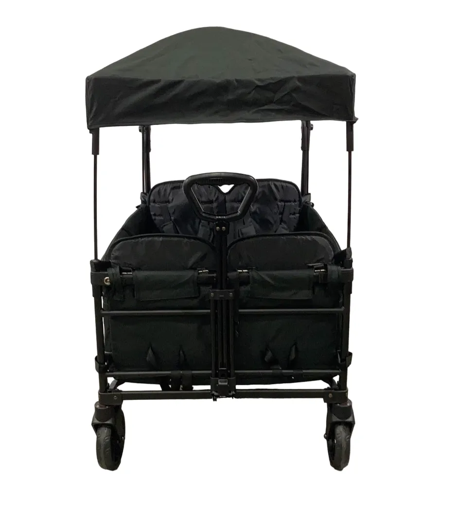 Wonderfold X4 Push & Pull Quad Stroller, 2023, Stealth Black