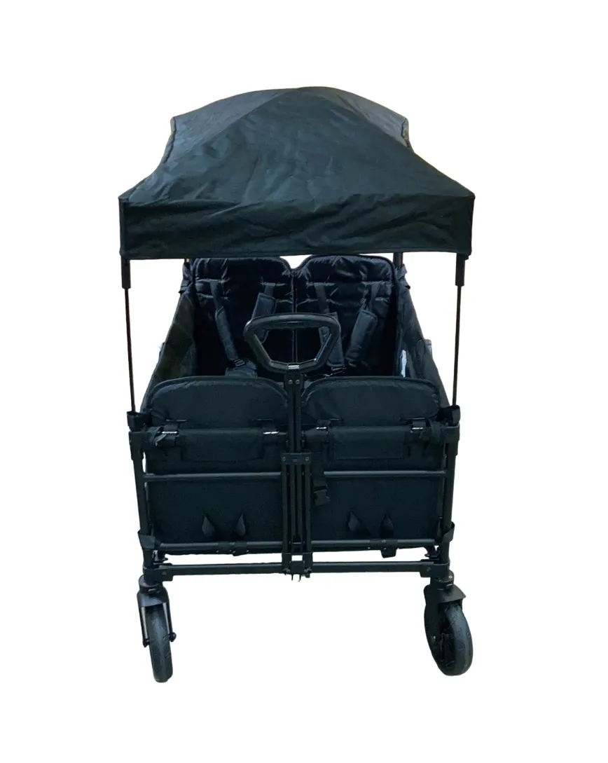 Wonderfold X4 Push & Pull Quad Stroller, Black, 2023