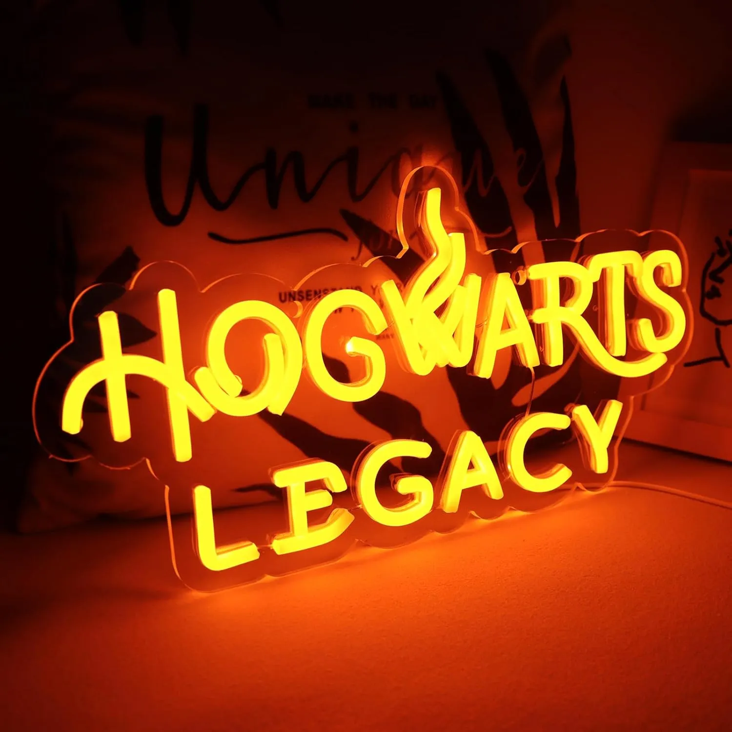 WonderfulLife Magic Game Neon Sign for Game Zone Decor,Led Lights for Man Cave Gaming Room Internet Bar or Bedroom Decoration.5V USB Powered,Easy Hanging.