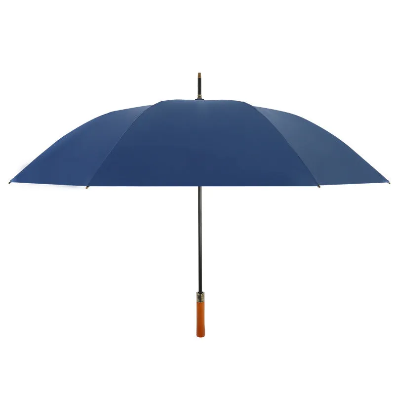 Wooden Long Handle Umbrella – Classic & Windproof ☔