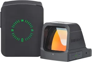X Multi-Reticle 3 MOA Dot & 32 MOA Circle Open Reflex Sight with Charging Cover, Durable Tactical Parallax-Free Sights for Full-Sized Setups (Red Dot)