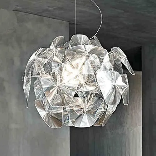 Xi Ya Chandeliers, Modern Luceplan Hope Pendant Light LED Light Lamp Compatible with Kitchen Living Room Hanging lamp Light Fixtures Pendant Lamps(Dia700mm Clear)