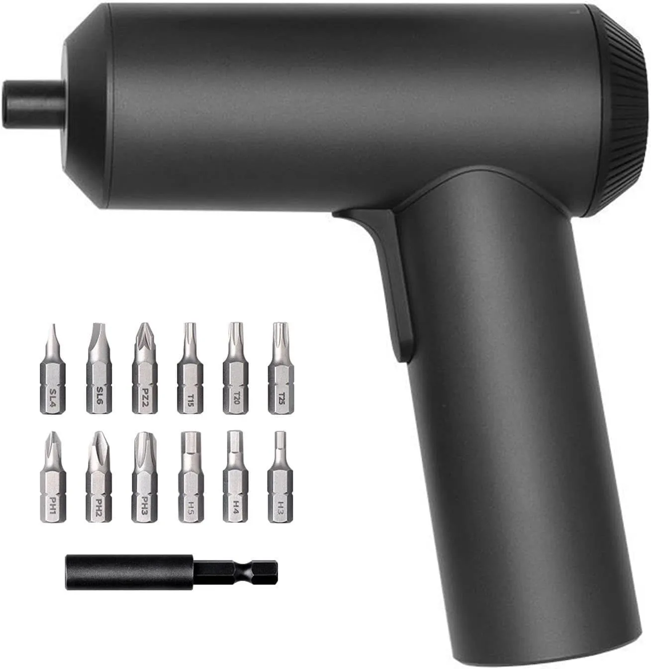 Xiaomi Mi Cordless Screwdriver 3.6V, 2000mAh Rechargable Battery. Patented One-piece body with USB-C charging port. High 5-N.m Torque Cordless Portable Screwdriver with 12 pieces of S2 Steel Bits