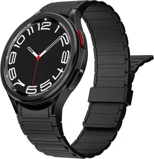 XRY Compatible with Samsung Galaxy Watch 6/Galaxy Watch 5/Galaxy Watch 4 Band 40mm 44mm, Galaxy Watch 5 Pro/Watch 4 6 Classic/Watch 3/Active 2, 20mm silicone Magnetic Strap Women Men