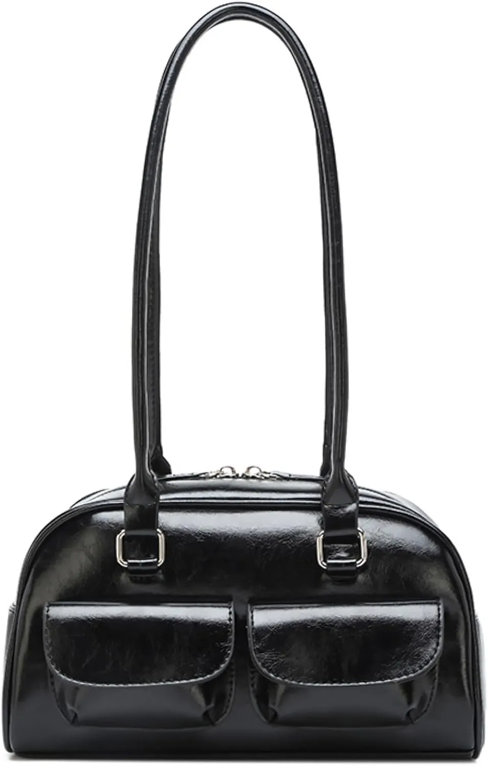 Y2K Shoulder Bag for Women Black Small Purse Brown Purse Trendy Purse Retro Women's Shoulder Handbags Purses