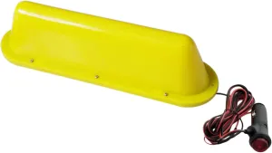 Yellow Shell LED 12V Car Taxi Cab Roof Top Sign Light Lamp Magnetic with 3m Cigarette Lighter Power Cords
