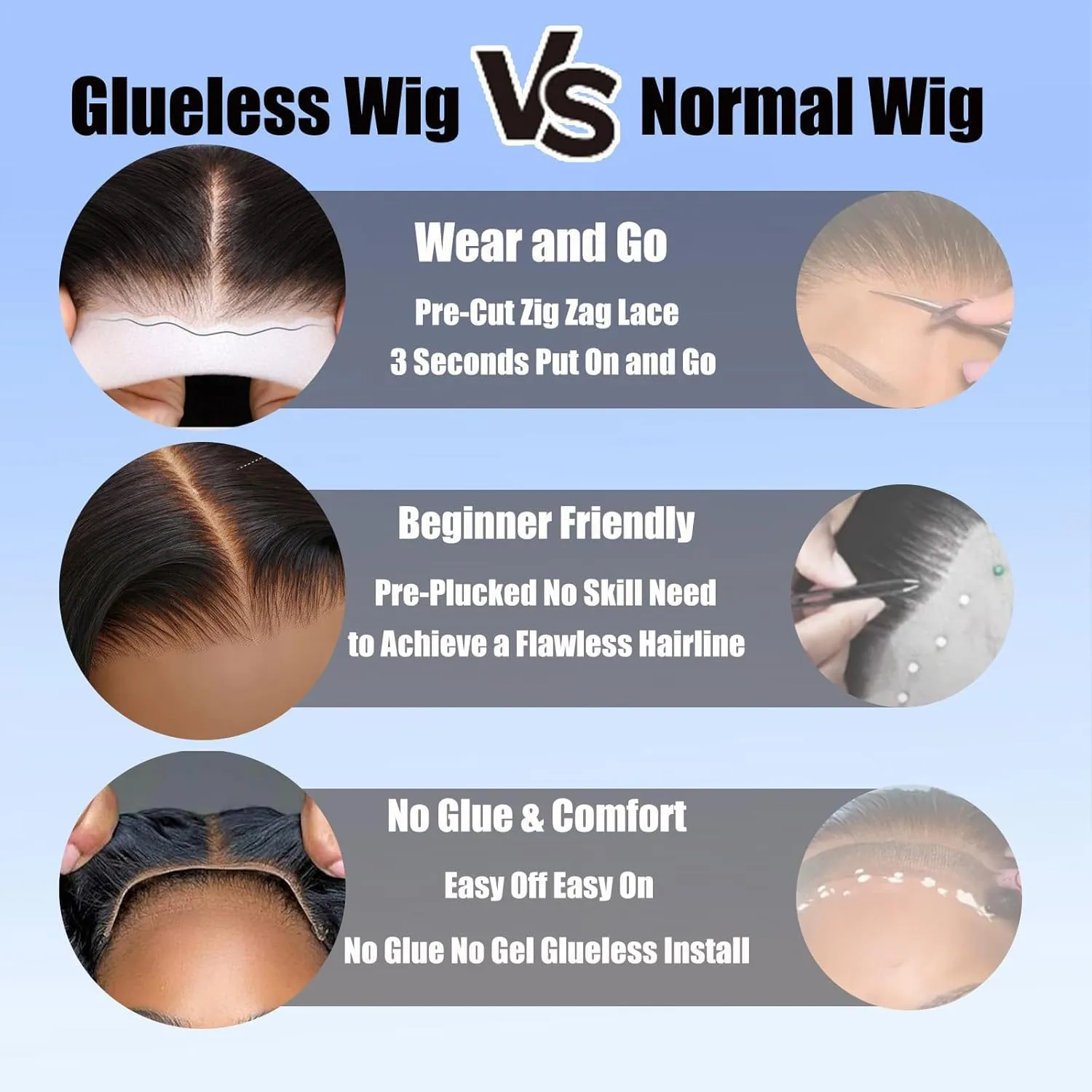 yosly Short Stright Bob Wig Human Hair Glueless Wigs Human Hair Pre Plucked Pre Cut 5x5 HD Lace Closure Wigs Human Hair Middle Part Glueless Wigs Human Hair For Black Women Natural Color 12inch