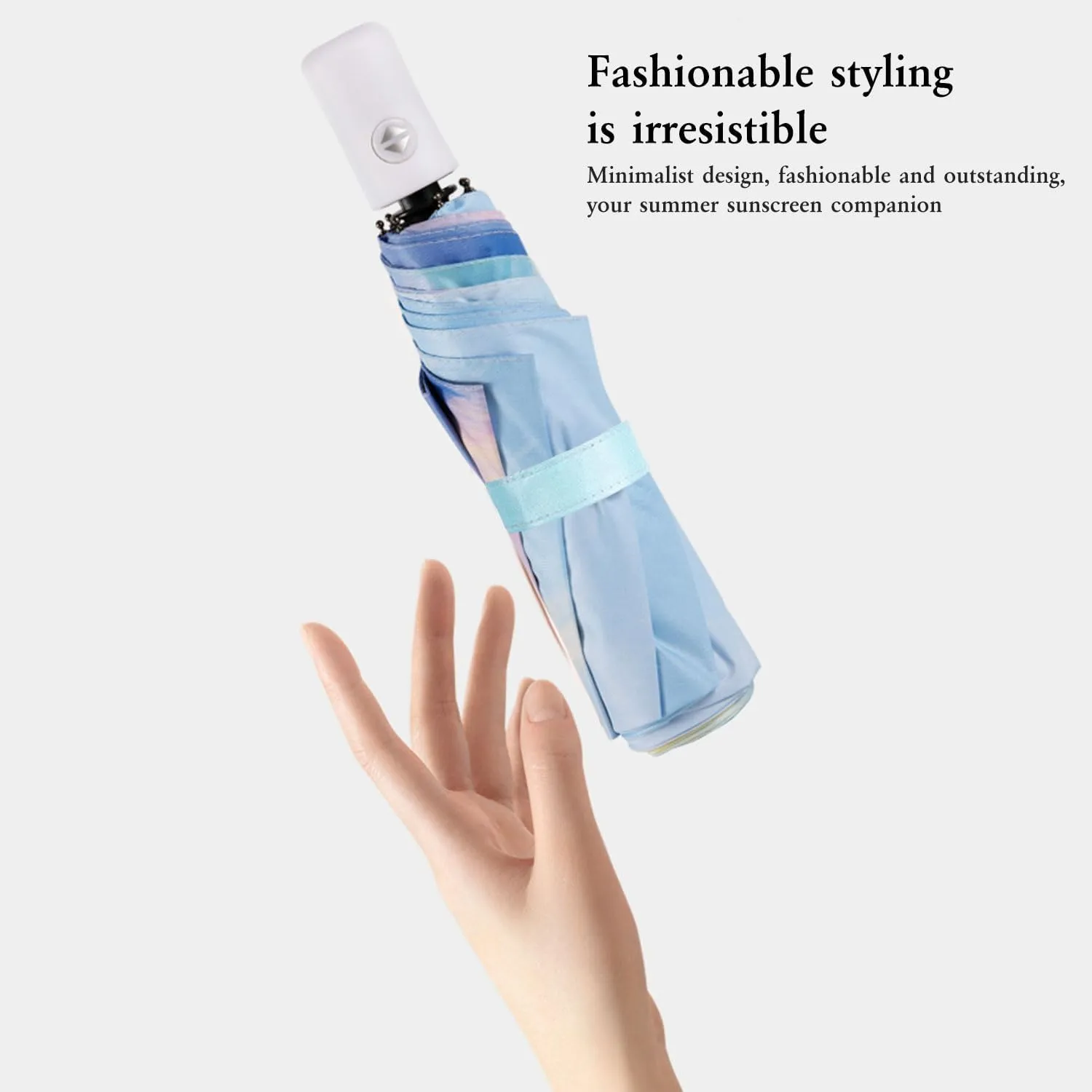 YumSur Compact Travel Umbrella - Windproof, Reinforced Canopy, Tested in 60mph Winds, Strong Reinforced Windproof Umbrella, One Touch Auto Open/Close for Men & Women