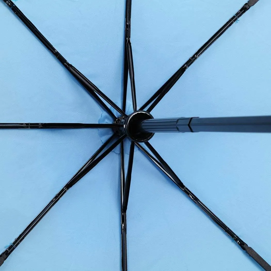 YumSur Compact Travel Umbrella - Windproof, Reinforced Canopy, Tested in 60mph Winds, Strong Reinforced Windproof Umbrella, One Touch Auto Open/Close for Men & Women