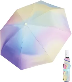 YumSur Compact Travel Umbrella - Windproof, Reinforced Canopy, Tested in 60mph Winds, Strong Reinforced Windproof Umbrella, One Touch Auto Open/Close for Men & Women