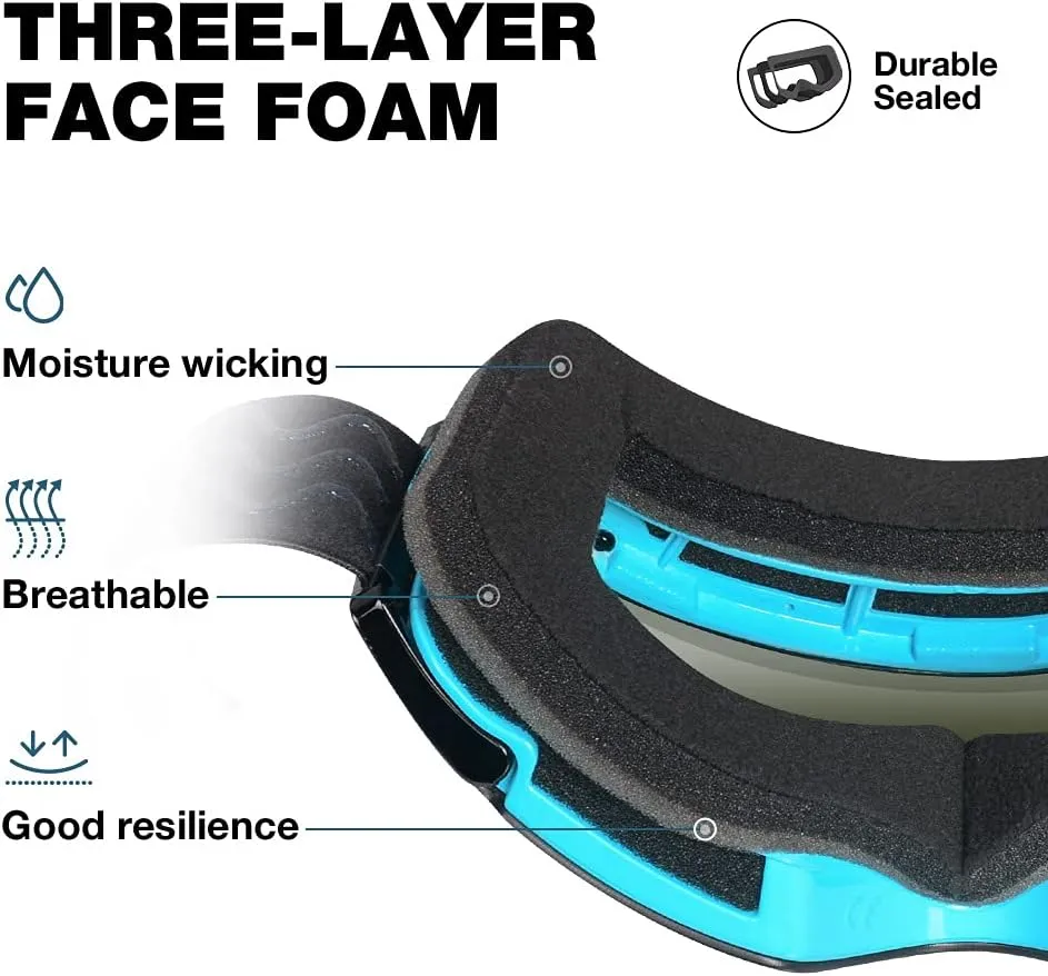 ZIONOR X4 Ski Goggles Magnetic Lens - Snowboard Goggles for Men Women Adult - Snow Goggles Anti-fog UV Protection