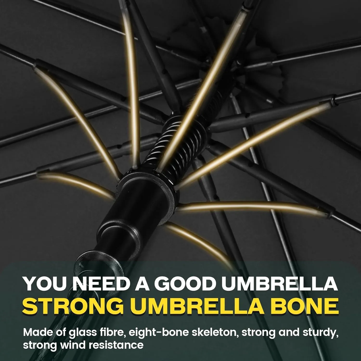 ZOMAKE 62/68 Inch Golf Umbrella Extra Large Oversized Umbrella Windproof Automatic Open with Double Canopy Vented for Rain