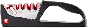 ZWILLING 5-Stage Knife Sharpener with Shear Sharpener, Keep Japanese and Western Blades Razor Sharp, Easy To Use, Easy-To-Hold Handle and Non-Slip Bottom